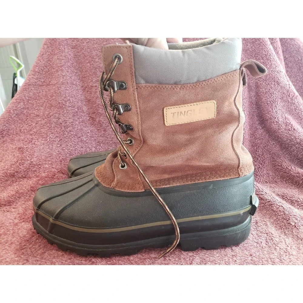 Tingley Thermo-lite Insulated Winter Waterproof Bottom Boots Size 11 Black Brown